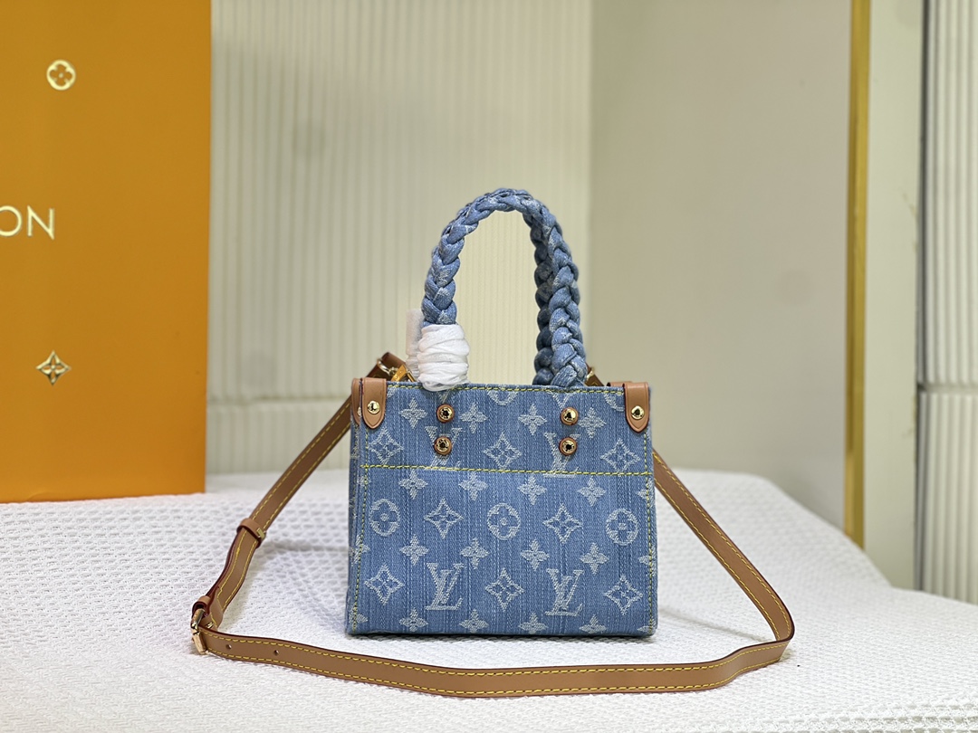 デニム ルイヴィトン オンザゴー M46993 M47054 Monogramスーパーコピー LVバッグ国内発送後払い可能代引き